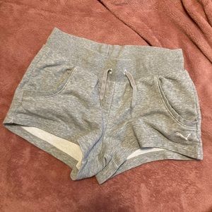 Grey Puma women’s lounge shorts